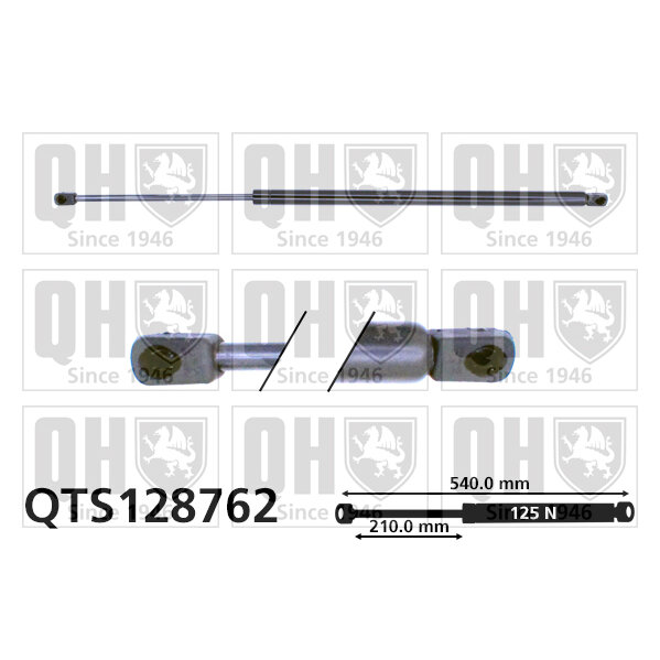 Vérin De Capot Quinton Hazell Qts128762