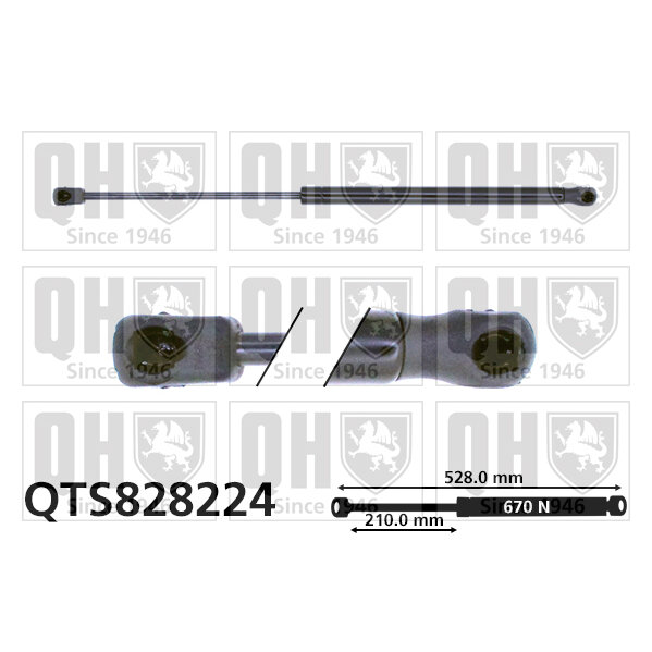 Vérin De Coffre Quinton Hazell Qts828224