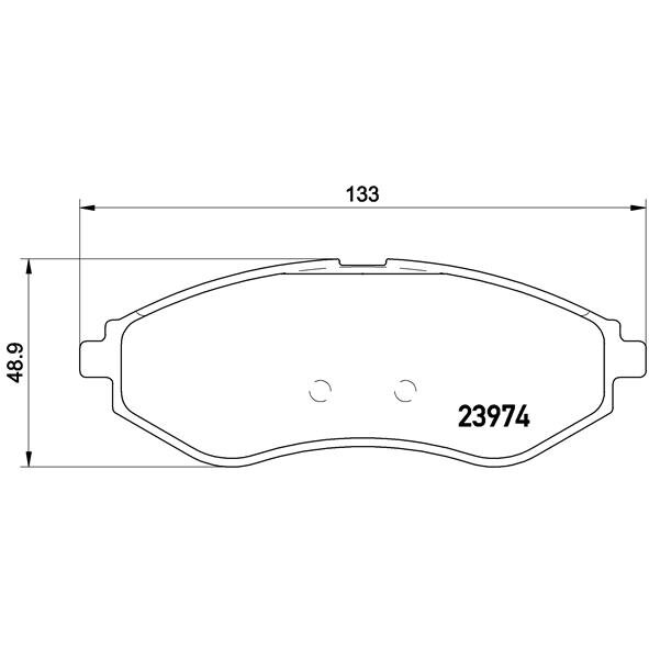 4 Plaquettes De Frein Brembo P24048