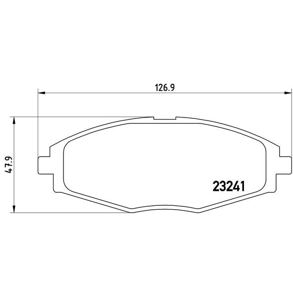 4 Plaquettes De Frein Brembo P15006