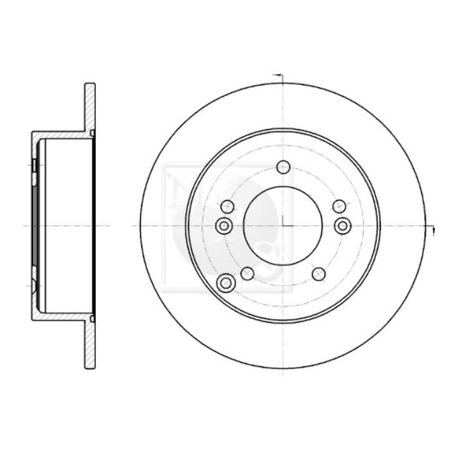1 Disque De Frein Nps K331a08
