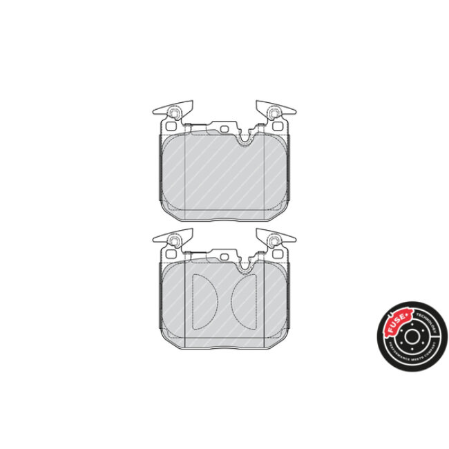 4 Plaquettes De Frein Ferodo Fdb4662