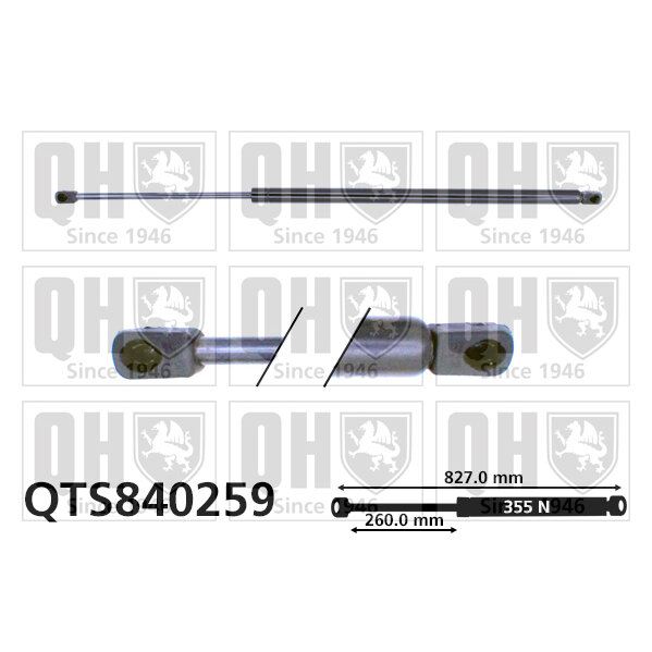 Vérin De Coffre Quinton Hazell Qts840259