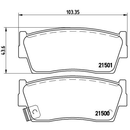 4 Plaquettes De Frein Brembo P79006