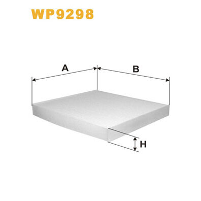 Filtre D'habitacle Standard Wix Filters Wp9298