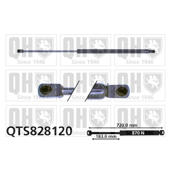 Vérin De Coffre Quinton Hazell Qts828120