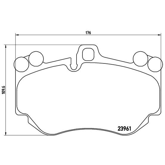 4 Plaquettes De Frein Brembo P65016