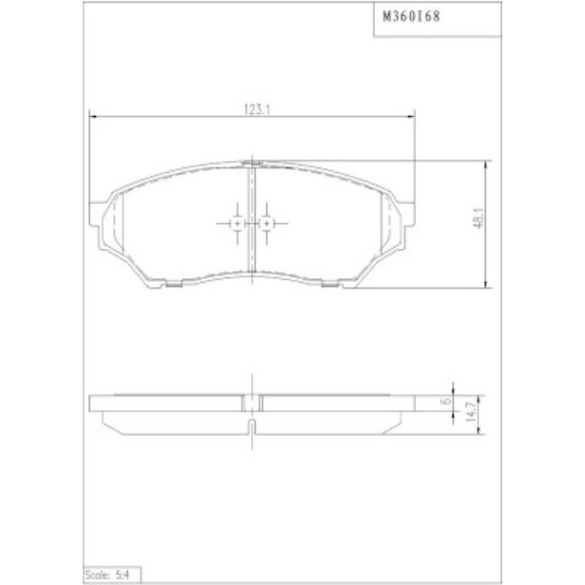4 Plaquettes De Frein Nps M360i68