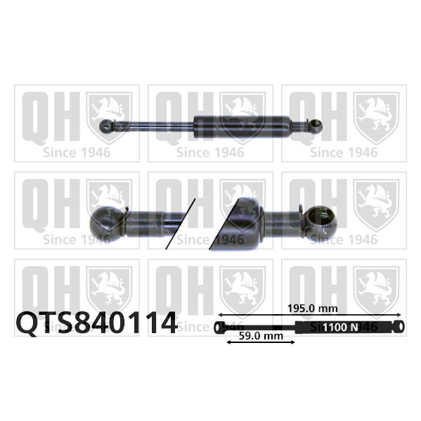 Vérin De Capot Quinton Hazell Qts840114