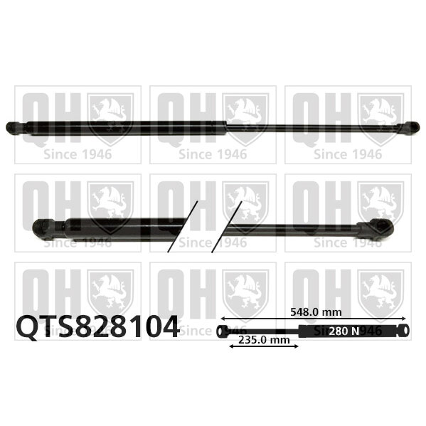 Vérin De Coffre Quinton Hazell Qts828104