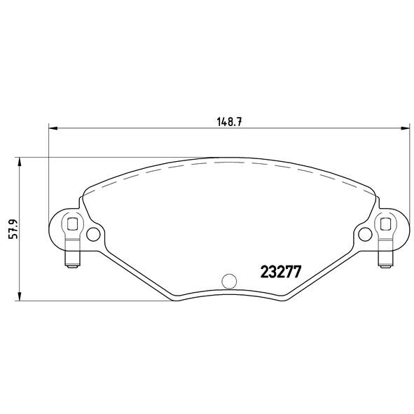 4 Plaquettes De Frein Brembo P61071