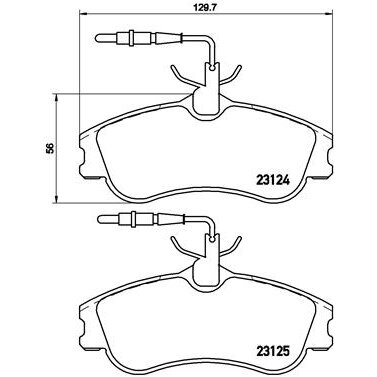 4 Plaquettes De Frein Brembo P61060