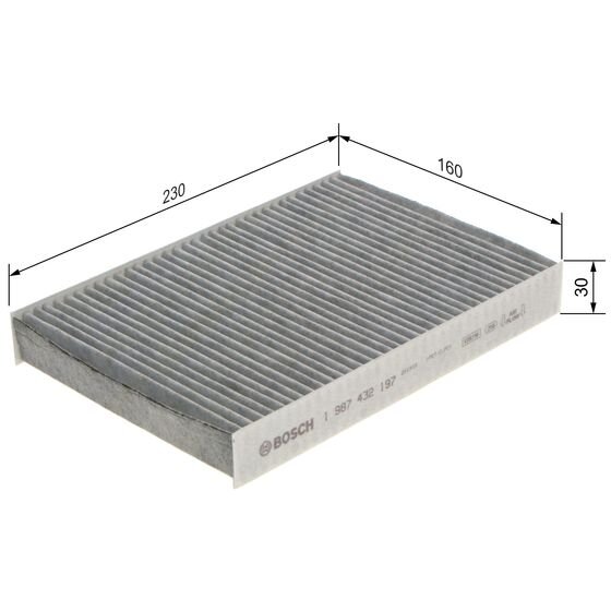 Filtre D'habitacle À Charbon Actif Bosch R2197