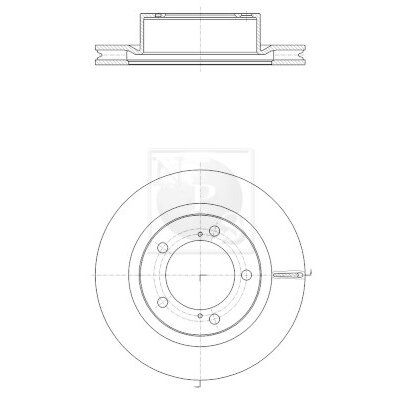 1 Disque De Frein Nps T330a155