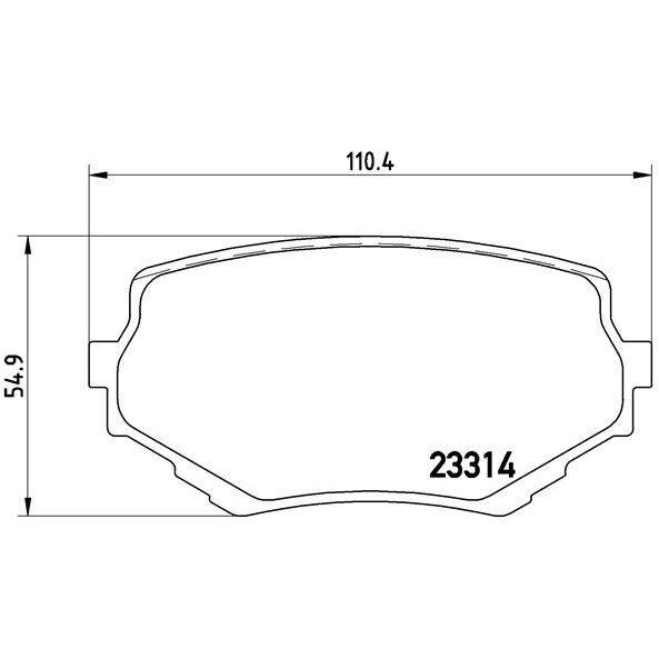 4 Plaquettes De Frein Brembo P79009