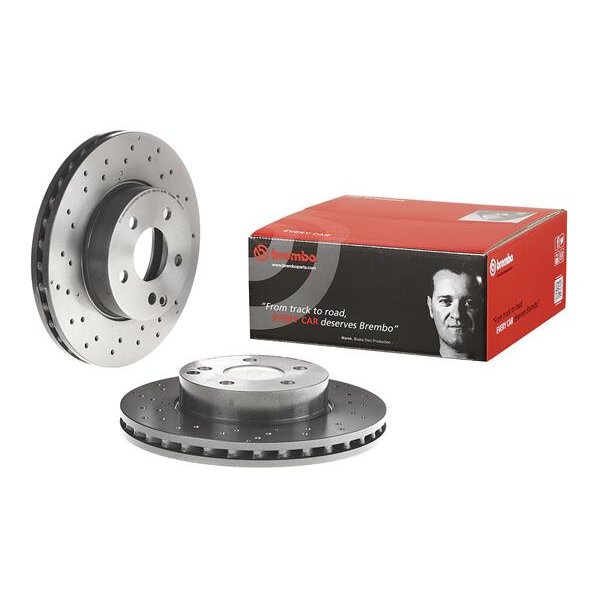 2 Disques De Frein Brembo Vernis Uv 09.a613.51