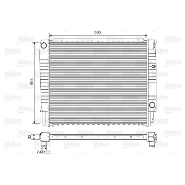 Radiateur De Refroidissement Valeo 732368