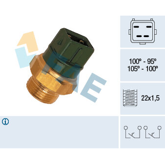 Thermocontact FAE F37260 - Contact Thermique Ventilateur, Fermeture à 87°C