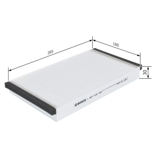 Filtre D'habitacle Pollen Bosch M2059