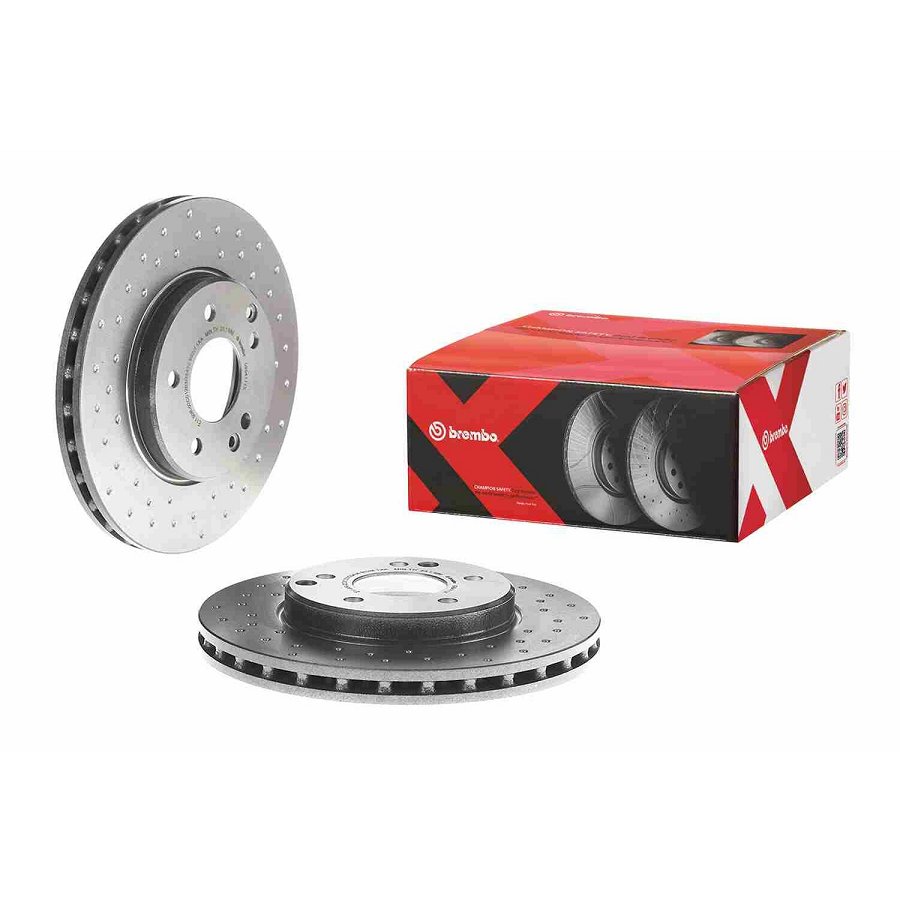 2 Disques De Frein Brembo Xtra Vernis Uv 09.8411.1x