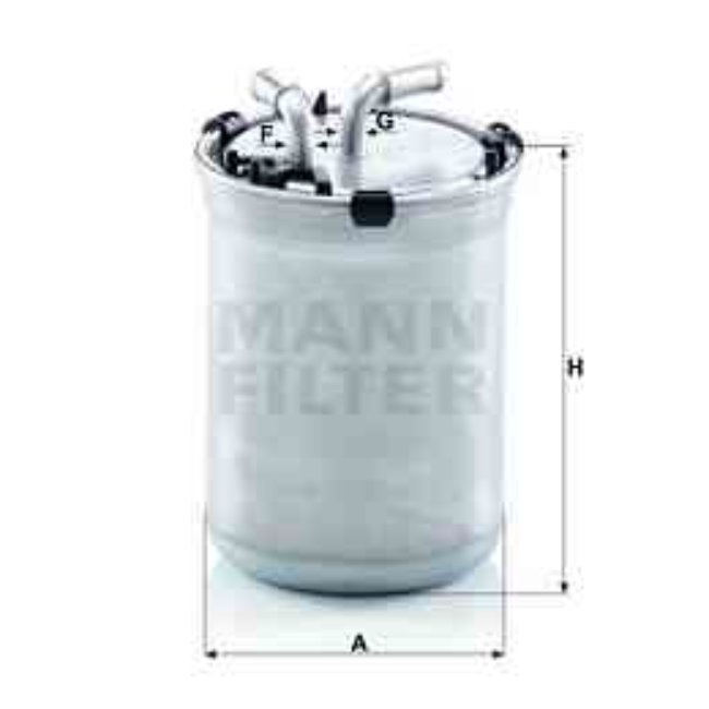 Filtre À Carburant Mann-filter Wk823/2