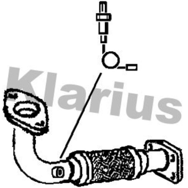 Tuyau Avant Pour Catalyseur Klarius 301634