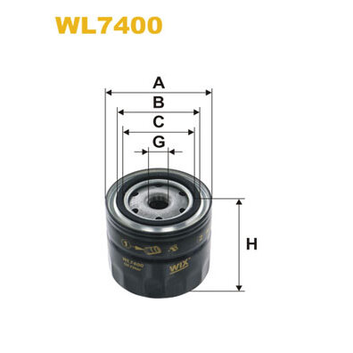 Filtre À Huile Wix Wl7400