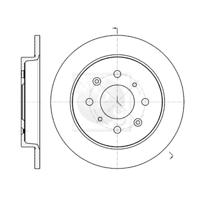 1 Disque De Frein Nps H331a45