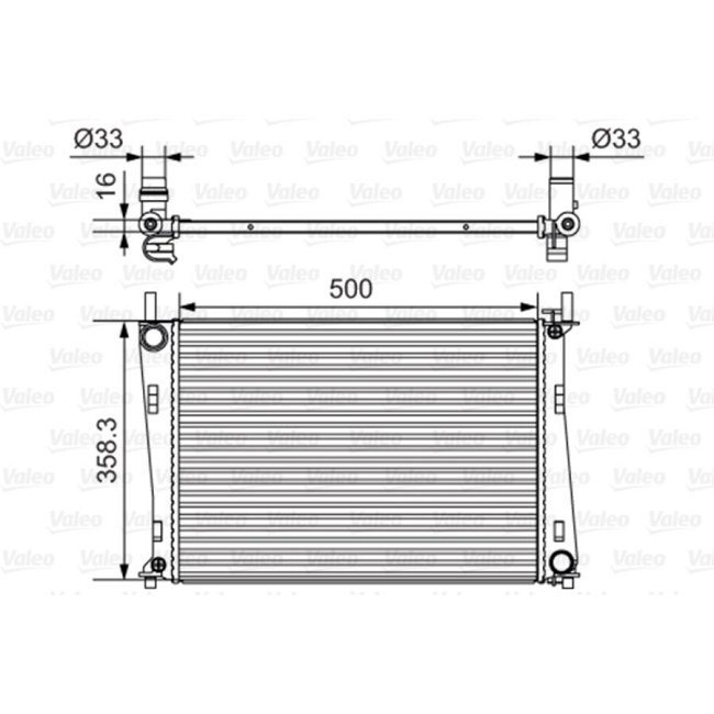 Radiateur De Refroidissement Valeo 734273