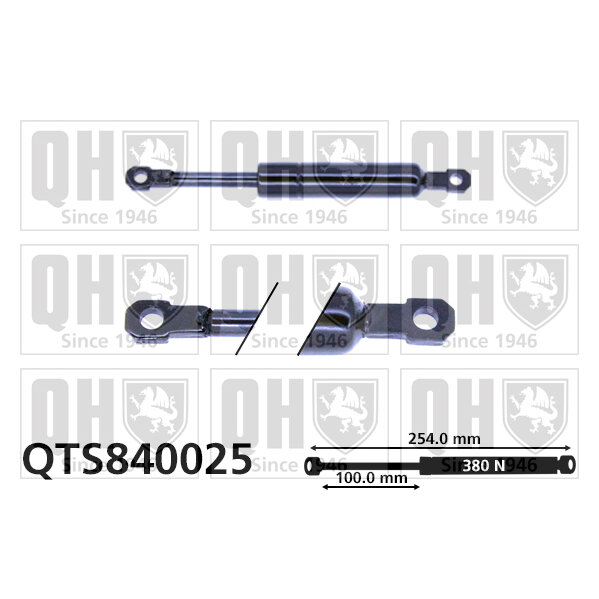 Vérin De Capot Quinton Hazell Qts840025