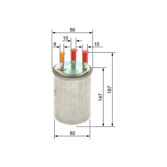 Filtre À Carburant Bosch 0450906508