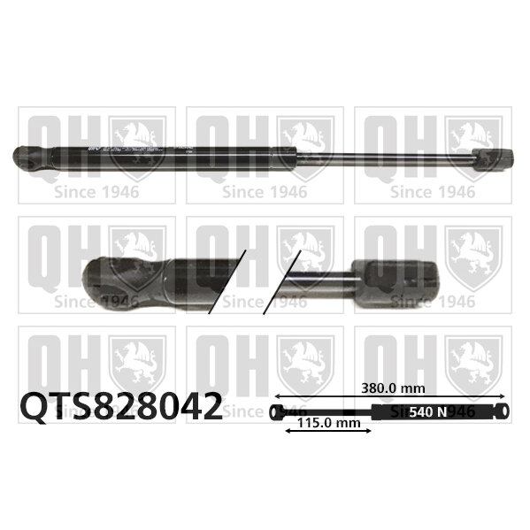 Vérin De Coffre Quinton Hazell Qts828042