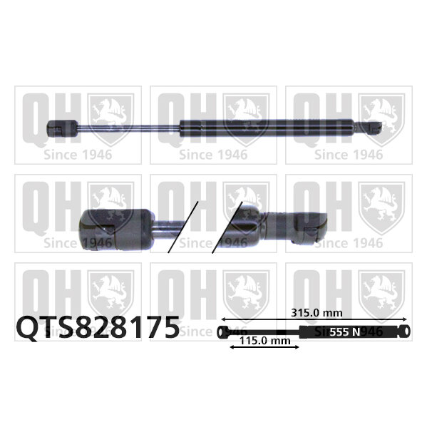 Vérin De Coffre Quinton Hazell Qts828175