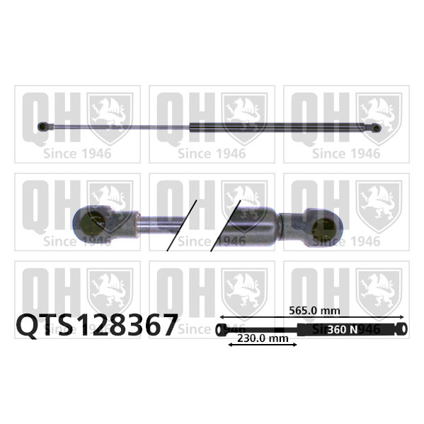 Vérin De Coffre Quinton Hazell Qts128367