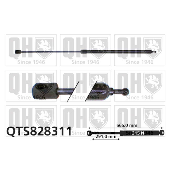 Vérin De Capot Quinton Hazell Qts828311