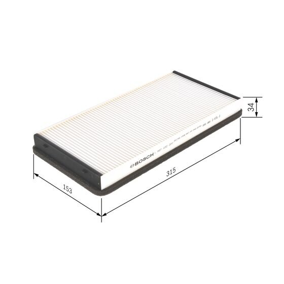 Filtre D'habitacle Pollen Bosch M2200