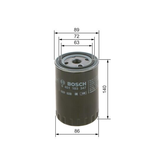 Filtre À Huile Bosch 0451103347