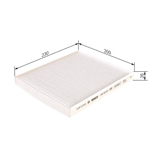 Filtre D'habitacle Pollen Bosch M2251
