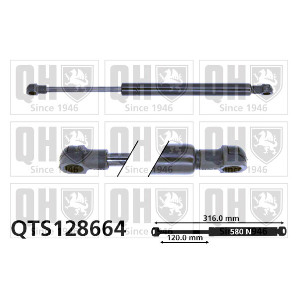 Vérin De Capot Quinton Hazell Qts128664