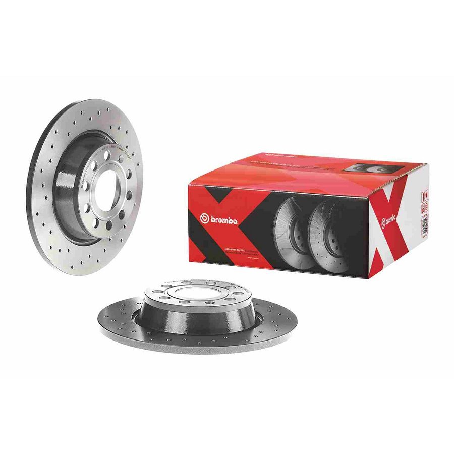 2 Disques De Frein Brembo Xtra Vernis Uv 08.a202.1x