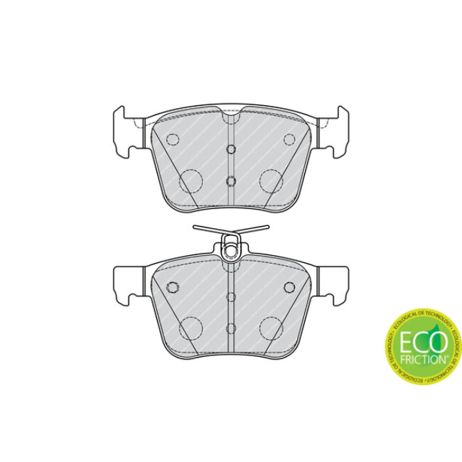 4 Plaquettes De Frein Ferodo Fdb4697