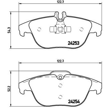 4 Plaquettes De Frein Brembo P50068