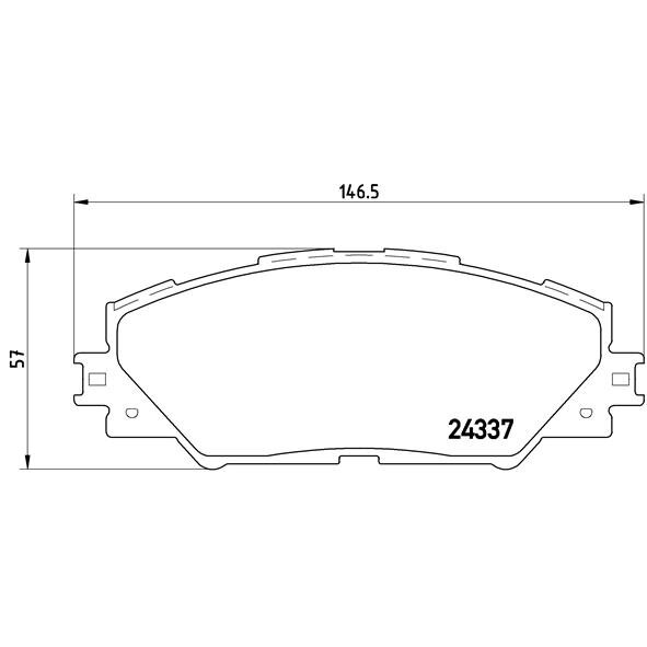 4 Plaquettes De Frein Brembo P83071