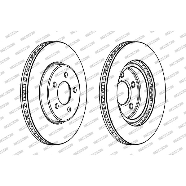 2 Disques De Frein Ferodo Ddf2065c