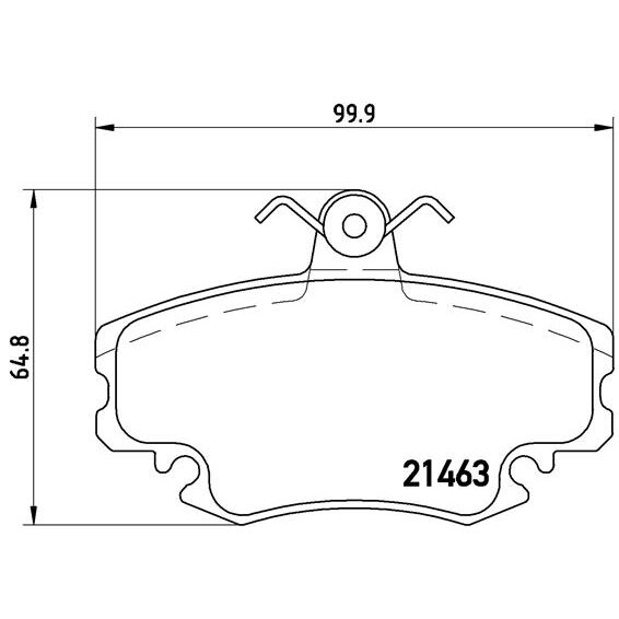 4 Plaquettes De Frein Brembo P68008