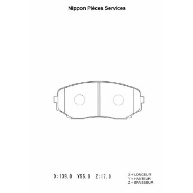 4 Plaquettes De Frein Nps M360a66