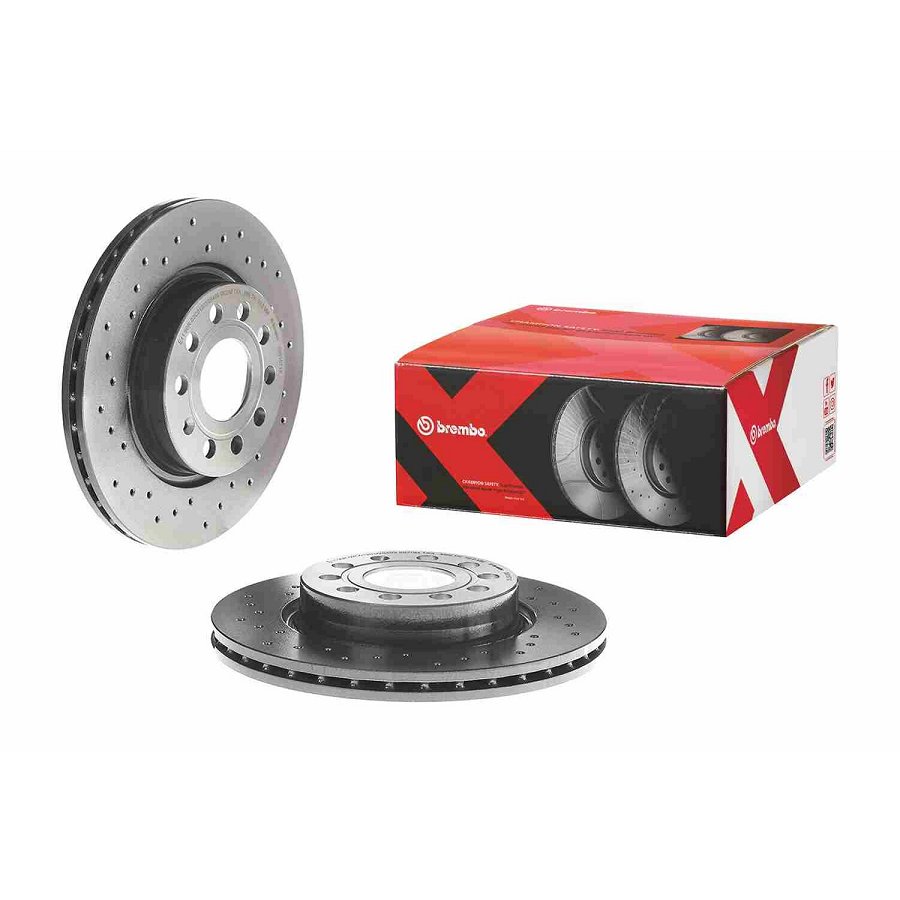 2 Disques De Frein Brembo Xtra Vernis Uv 09.9167.1x