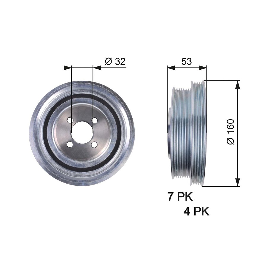 Poulie Damper Gates Tvd1079