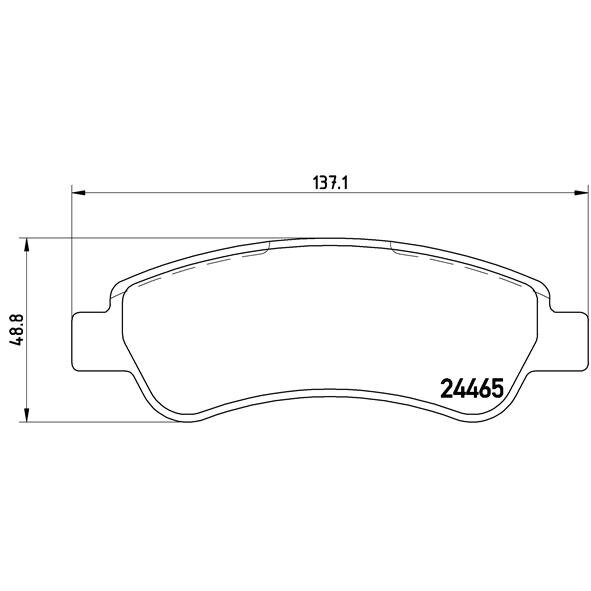 4 Plaquettes De Frein Brembo P61091