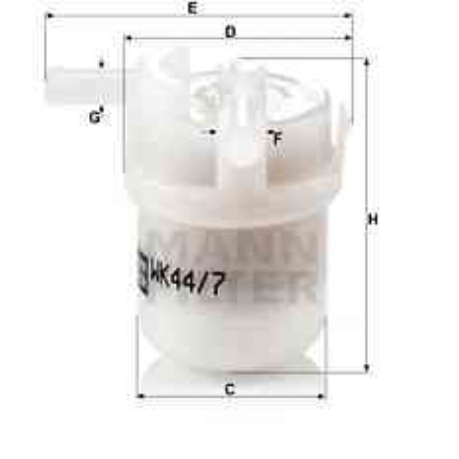 Filtre À Carburant Mann-filter Wk44/7